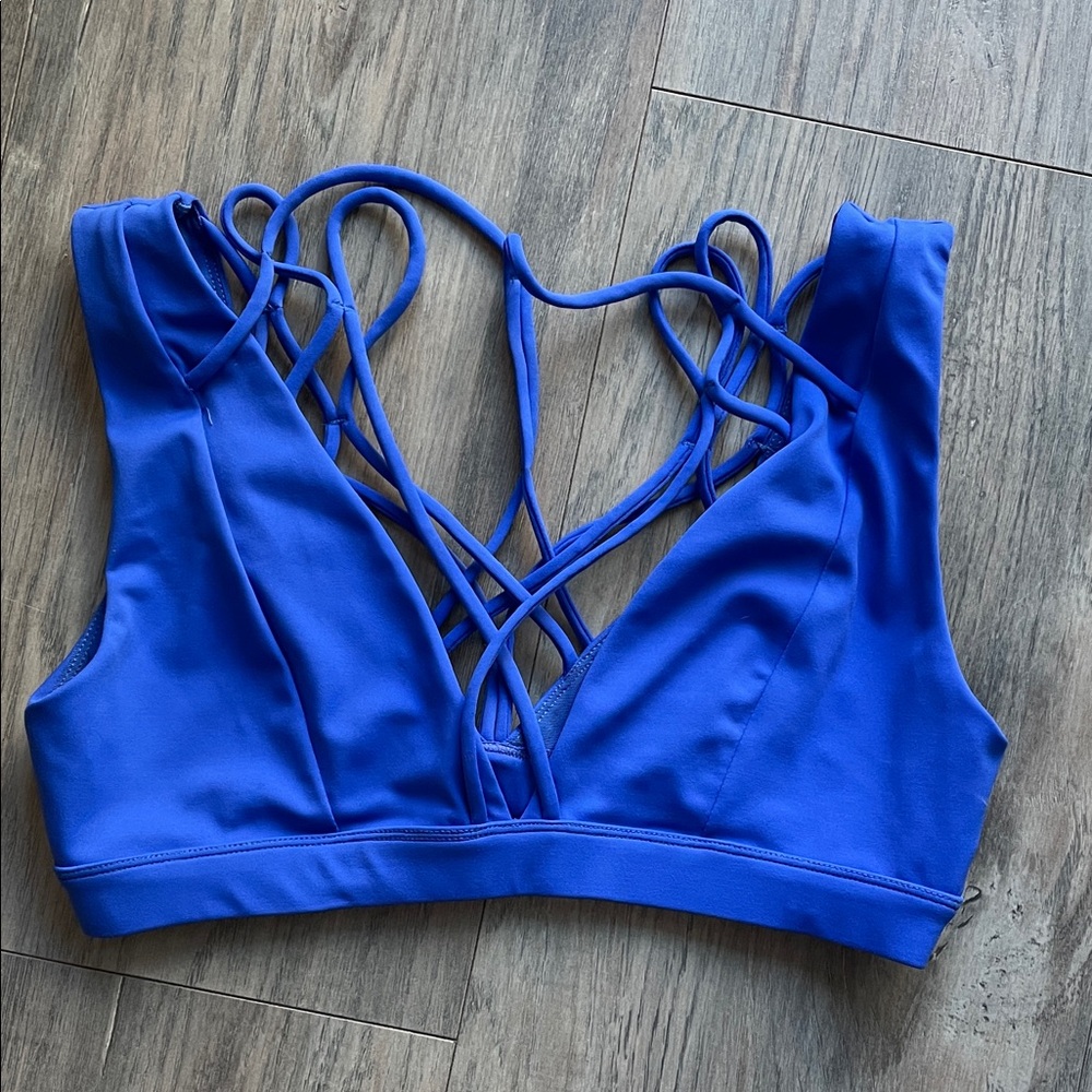 Carbon38 Blue Strappy Top